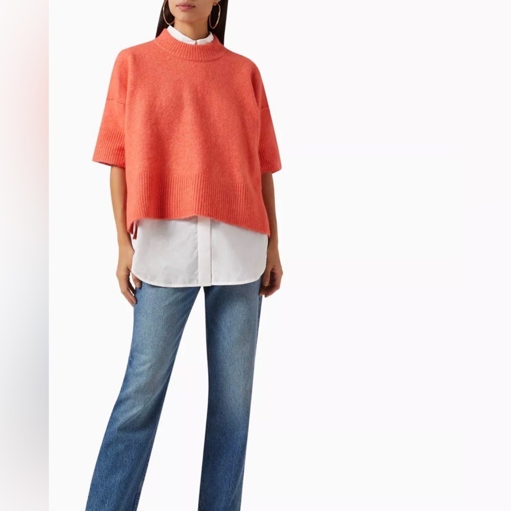 Day Birger et Mikkelsen alpaca wool Coral Women's Crew Neck Sweater